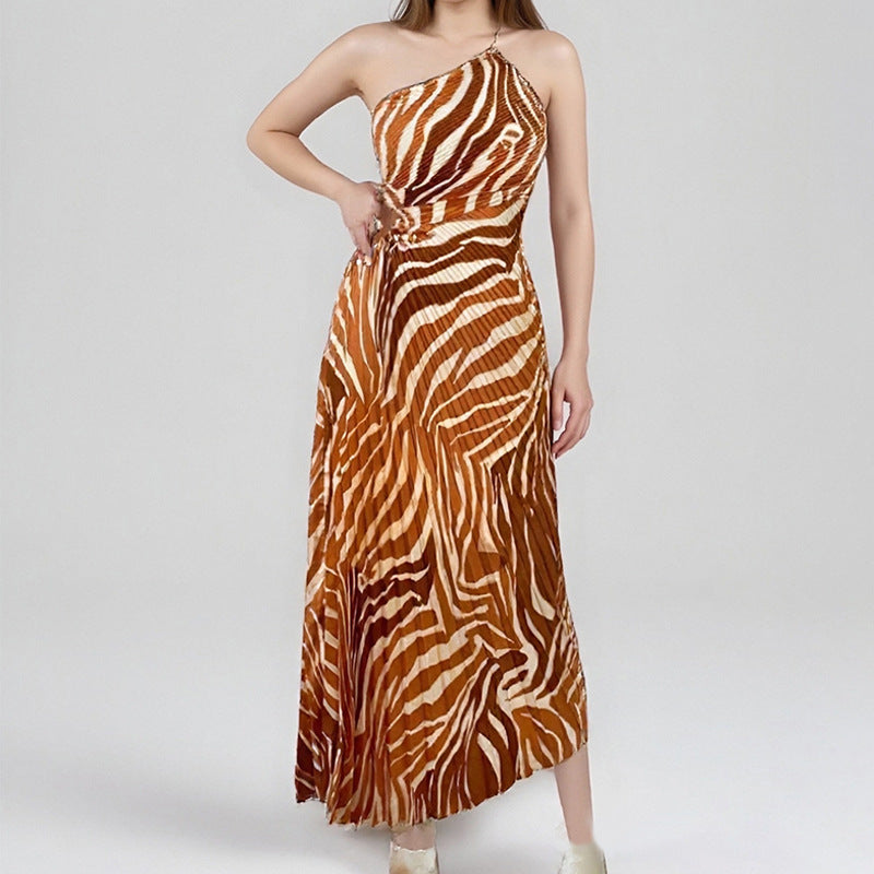 Retro Style Loose Printed Dress