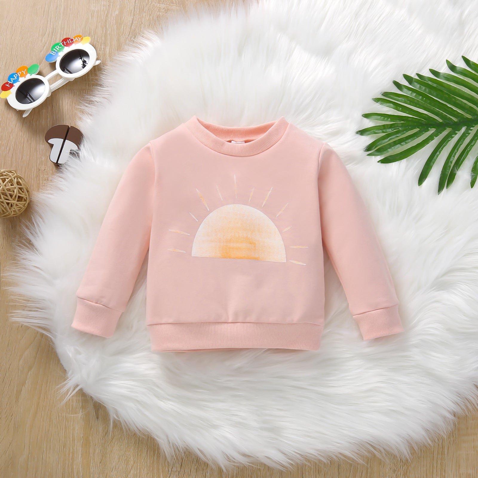 Sun Print Long Sleeve Top Four Colors