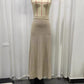 Women's Pleated Fishtail Skirt Apricot