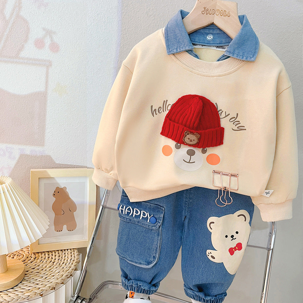 Spring And Autumn Children's Split Suit
