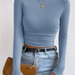 Autumn And Winter Wild Plaid Round Women's Top