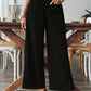 Women's Solid Color Casual Straight Pants