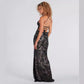 European And American Elegant Sequins Word Collar Dress