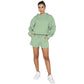 Solid Color Pullover Hooded Long Sleeves Sweater For Women