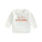 Girls Baby Alphabet Print Sweater Base Set