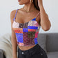 Women's Pit Strip Print Strapless Tube Top
