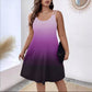 Women's Round Neck Gradient Printing Casual Camisole Dress