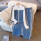 Womens Fashion Two-Piece Long-Sleeve Set With Zipper