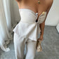 Elegant And Minimalist Design Strapless Straight-leg Pantsuit Women's Clothing