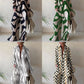 Fashion Printed Loose Long Sleeves Shirt Straight-leg Trousers Women's Suit