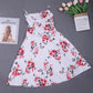 Womens Waist-Cinching Figure-Lifting Floral Sleeveless Slip Dress