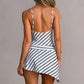 Irregular Print Slip Dress For Women