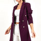 European And American Women's Casual Double-breasted Suit Jacket