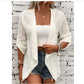 Women's Fashion Long Sleeve Casual Rolled Sleeves Cardigan Jacket