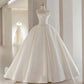 Robe de mariée Light Master vintage en satin avec haut tube