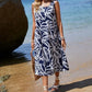 Women's Summer Loose Short Sleeves Printed Dress