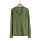 Single-breasted Lapel Knitted Cardigan Sweater