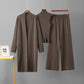 European And American Style Exotic Solid Color Casual Suit Women