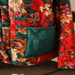 Veste à imprimé floral ethnique, manteau en coton épais doublé polaire, grande taille, vêtements pour femmes
