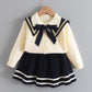 Western Style Girl Knitted Cardigan Sweater Skirt Two-piece Suit