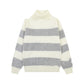 Round Neck Turtleneck Alpaca Blended Soft Sweater