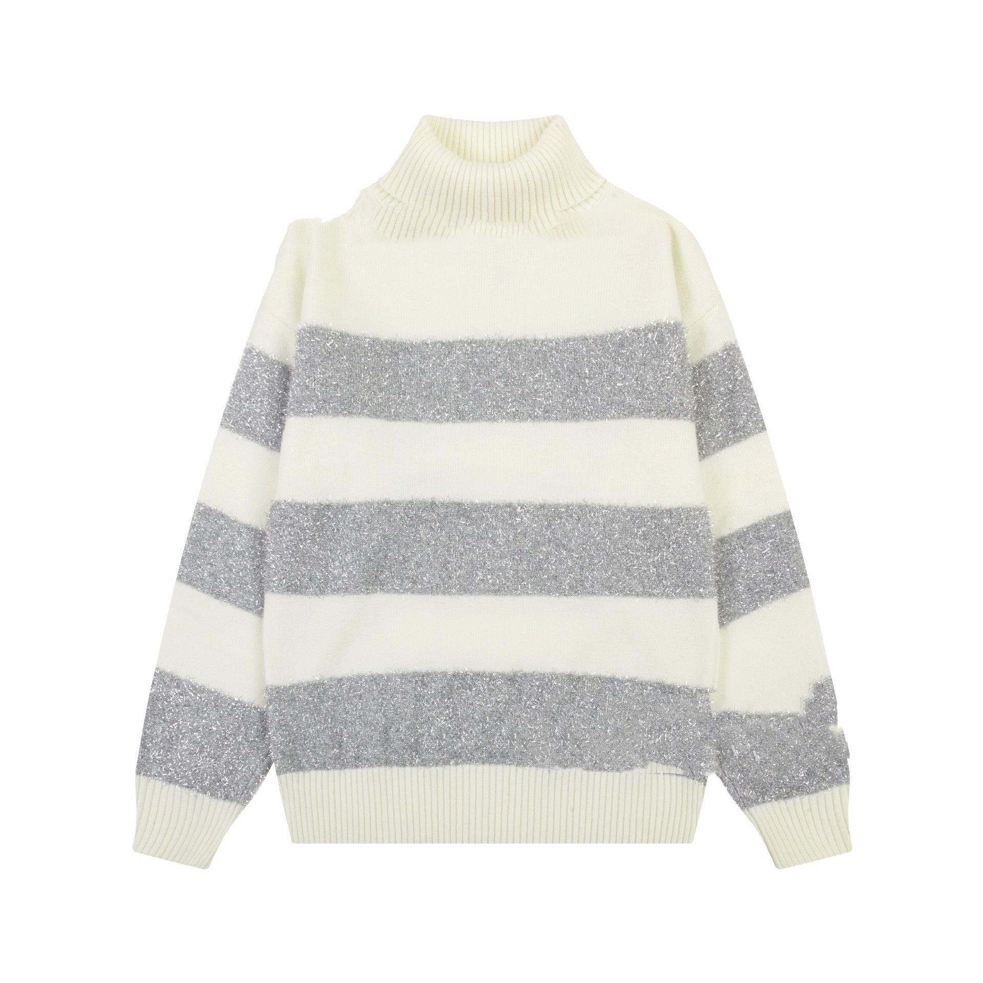 Pull doux à col roulé et col rond en mélange d'alpaga
