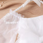 Mesh Long Sleeve Tied Gauze Skirt Triangle Adjustable Crotch Bottom-covering Rompers