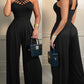 Fashion Multi-strap Cross Wide-leg Jumpsuit