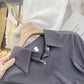 Women's Fashion Solid Color Loose Shirt Tops