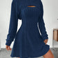 New Fashion Fall Winter Hooded Shawl Long-sleeved Vest Short Skirt Two-piece Set