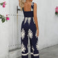 Women's Vacation Casual Sleeveless Printed Wide Leg Jumpsuit