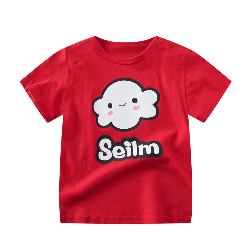 Female Baby Short-sleeved Cotton Summer
