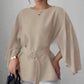 Solid Color Shirt Flared Half Sleeve Women's Clothing