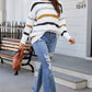 Women's Fashion Striped Printed Long Sleeves