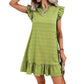 Plus Size Ruffled Sleeveless Women's Dress