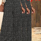 Polka-dot Loose-fitting High Waist Tight Waist Straight-leg Trousers