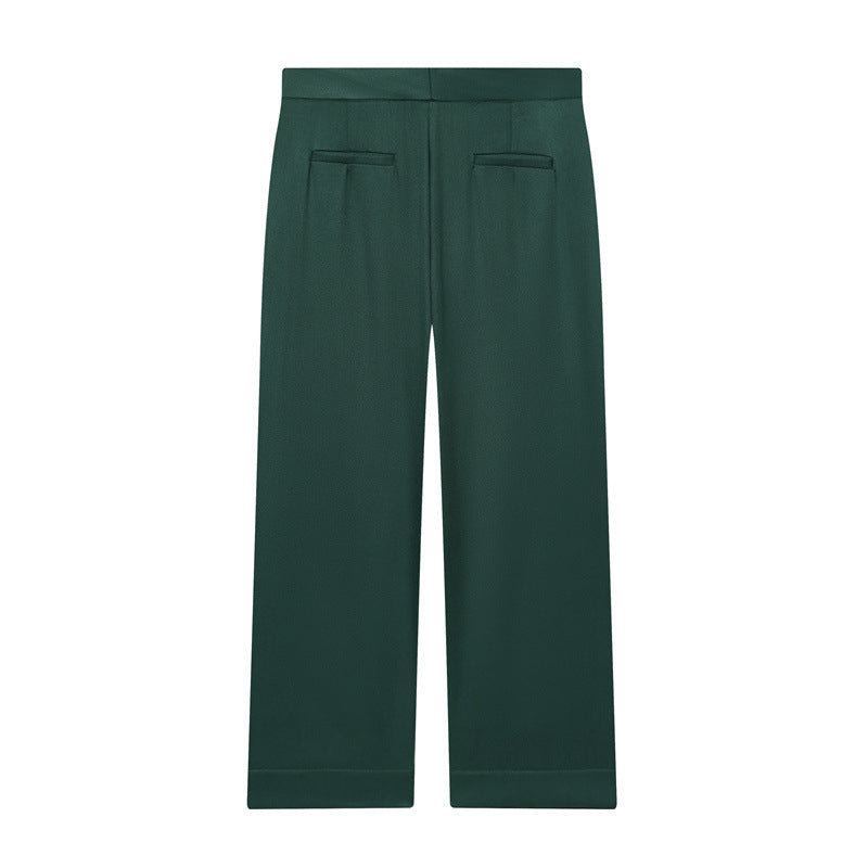 Fashion Short Lapel Vest Wide-leg Pants