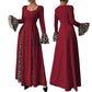 European And American Women's Clothing Leopard Print Contrast Color Long Dress