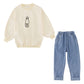 Vêtements pour filles, haut imprimé bière, jean, costume style western