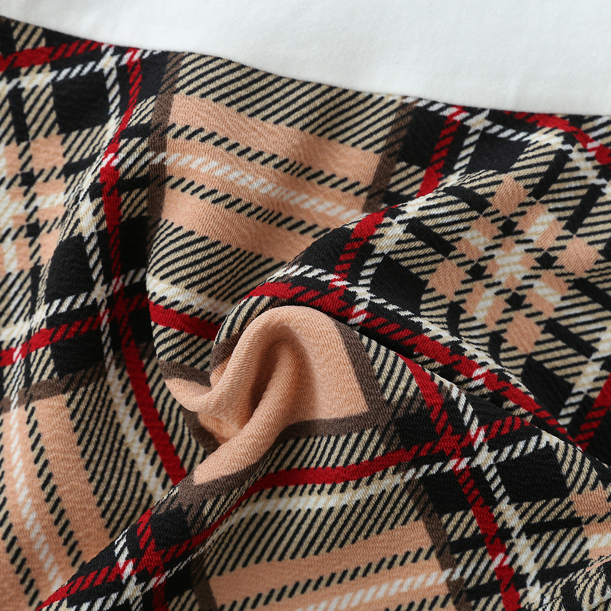 Robe manteau à carreaux deux pièces