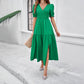 Holiday Casual Style High Waist Beveled Dress Women's Clothing