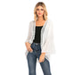 Ladies Sale Fashion Cardigan Lace Chiffon Long Sleeve Shirt