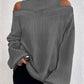 Fall Winter Fashion Off-the-shoulder Women's T-shirt