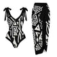 Long Dress Conservative V-neck Slim Fit Women's Suit
