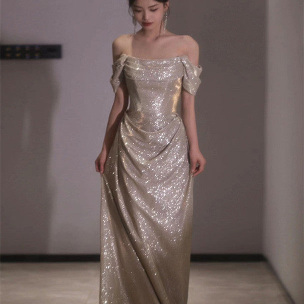 Women's Shiny Banquet Host Dress