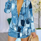 Women's Fashionable Printed Long-sleeved Shirt