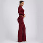 Leisure Wide Leg Sports High-waist Quick-drying Hip Raise Skinny Bell-bottom Pants Suit