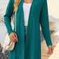 Women's Fashion Simple Solid Color Long Sleeve Loose Cardigan Coat