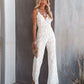 Summer Temperament Women's Lace Jumpsuit Mid-Waist Casual Pants
