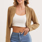 Short Coat Casual Slim Fit High Waist Suit Fashionable Top